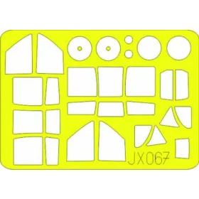   Eduard Accessories Ki-61 I Hei Hien für Hasegawa-Bausatz - kabin- és ablakmaszk