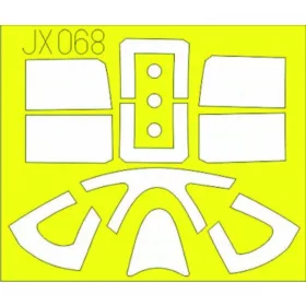   Eduard Accessories F6F-5 Hellcat für Trumpeter Bausatz - kabin- és ablakmaszk