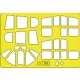 Eduard Accessories P-40E Warhawk für Hasegawa Bausatz - kabin- és ablakmaszk