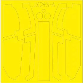  Eduard Accessories AH-1Z TFace for Academy - kétoldalas kabinmaszk (TFace)