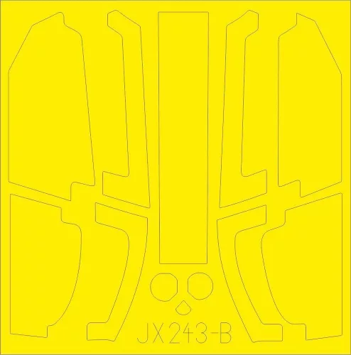 Eduard Accessories AH-1Z TFace for Academy - kétoldalas kabinmaszk (TFace)