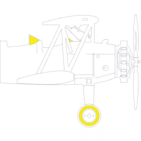   Eduard Accessories PT-13 Kaydet 1/32 for RODEN - kabin- és ablakmaszk