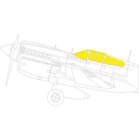   Eduard Accessories P-40M 1/32 for TRUMPETER - kabin- és ablakmaszk