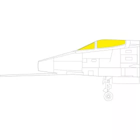   Eduard Accessories F-100C TFace 1/32 for TRUMPETER - kétoldalas kabinmaszk (TFace)
