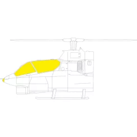   Eduard Accessories AH-1G 1/32 for ICM - kabin- és ablakmaszk