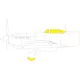 Eduard Accessories Yak-9K for ICM - kabin- és ablakmaszk
