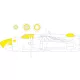 Eduard Accessories A-20J/K  HKM - kabin- és ablakmaszk, HK Models maketthez