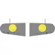 Eduard Accessories MC.200 Saetta wings national insignia for Italeri - szárny felségjel-festőmaszk