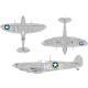 Eduard Accessories Spitfire Mk.Vb early US national insignia for Kotare - Spitfire Mk.Vb korai US – felségjel-festő maszk