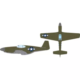   Eduard Accessories P-51B US national insignia for Eduard - felségjel-festő maszk