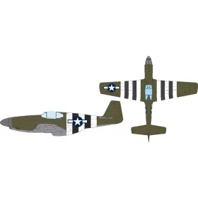   Eduard Accessories P-51B US national insignia & D-Day stripes for Eduard - felségjel-festő maszk