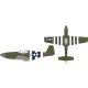 Eduard Accessories P-51B US national insignia & D-Day stripes for Eduard - felségjel-festő maszk