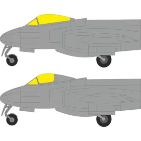   Eduard Accessories Meteor F.8 for Revell - kabin- és ablakmaszk