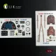 Kelik Spitfire Mk VIII interior 3D decals for Airfix kit - 3D belsőtér-részletező matricakészlet