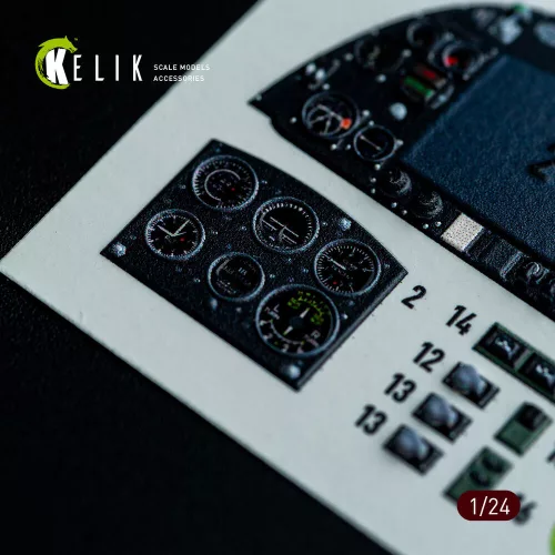 Kelik Spitfire Mk VIII interior 3D decals for Airfix kit - 3D belsőtér-részletező matricakészlet