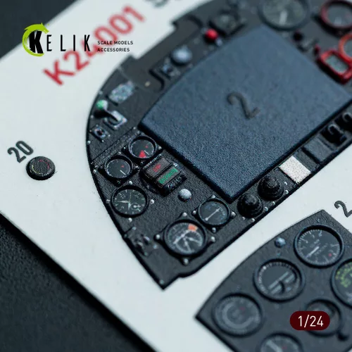 Kelik Spitfire Mk VIII interior 3D decals for Airfix kit - 3D belsőtér-részletező matricakészlet