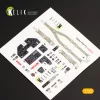 Kelik P-40M interior 3D decals for Trumpeter kit - 3D belsőtér-részletező matricakészlet