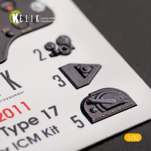 Kelik I-16 type 17 - Interior 3D Decal for ICM kit - 3D belsőtér-részletező matricakészlet