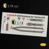Kelik P-51D Mustang - Interior 3D Decal for Tamiya kit - 3D belsőtér-részletező matricakészlet