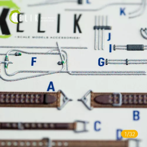 Kelik A6M2B Zeke - Interior 3D Decal for Tamiya kit - 3D belsőtér-részletező matricakészlet