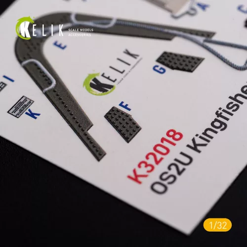 Kelik OS2U Kingfisher - Interior 3D Decal for Kitty Hawk/Zimi models kit - 3D belsőtér-részletező matricakészlet