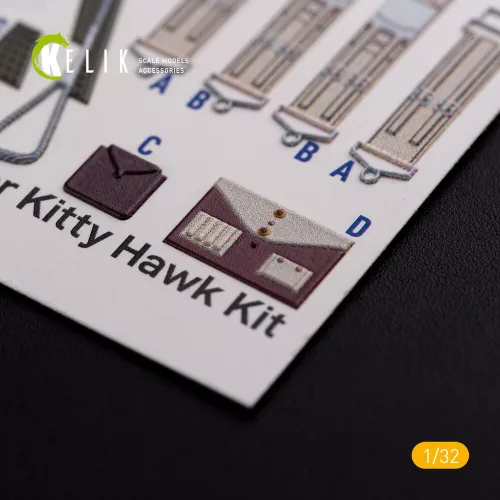Kelik OS2U Kingfisher - Interior 3D Decal for Kitty Hawk/Zimi models kit - 3D belsőtér-részletező matricakészlet