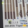 Kelik DH.81A Tiger Moth – 3D belsőtér-részletező matricakészlet 3D nyomtatott alkatrészekkel