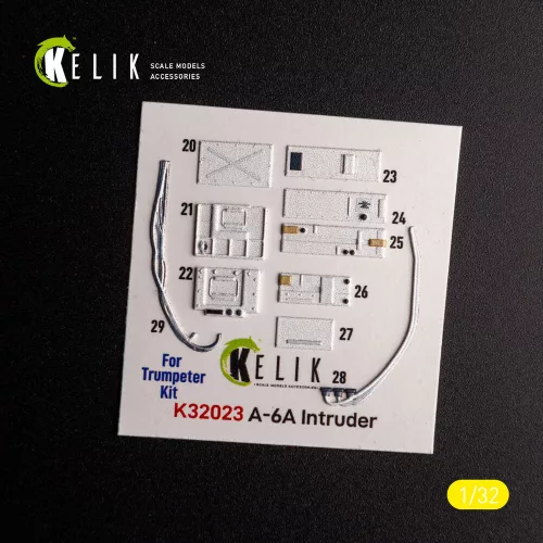 Kelik A-6A Intruder - interior 3D decals for Trumpeter kit - 3D belsőtér-részletező matricakészlet