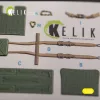 Kelik Mirage 2000C - interior 3D decals for Kitty Hawk/Zimi models kit - 3D belsőtér-részletező matricakészlet