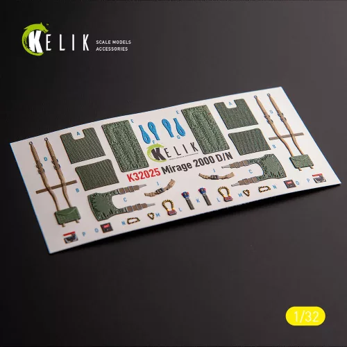 Kelik Mirage 2000D/N - interior 3D decals for Kitty Hawk/Zimi models kit - 3D belsőtér-részletező matricakészlet
