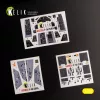 Kelik F-16I Sufa - interior 3D decals for Academy kit - 3D belsőtér-részletező matricakészlet
