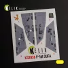 Kelik F-16I Sufa - interior 3D decals for Academy kit - 3D belsőtér-részletező matricakészlet