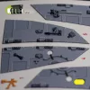 Kelik F-16I Sufa - interior 3D decals for Academy kit - 3D belsőtér-részletező matricakészlet
