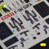 Kelik F-16I Sufa - interior 3D decals for Academy kit - 3D belsőtér-részletező matricakészlet