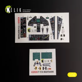   Kelik F-117A - Type 2 interior 3D decals for Trumpeter kit - F-117A - 2. típus – 3D belsőtér-részletező matricakészlet