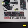 Kelik F-117A - Type 2 interior 3D decals for Trumpeter kit - F-117A - 2. típus – 3D belsőtér-részletező matricakészlet