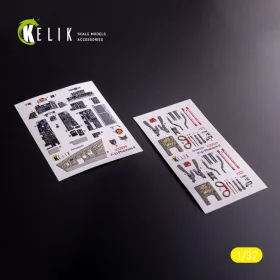   Kelik F-4J - interior 3D decals for Tamiya kit - 3D belsőtér-részletező matricakészlet