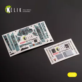   Kelik SU-27 - interior 3D decals for Trumpeter kit - 3D belsőtér-részletező matricakészlet