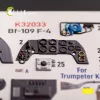 Kelik BF-109 F-4 - interior 3D decals for Trumpeter kit - 3D belsőtér-részletező matricakészlet