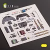 Kelik BF-109 F-4 - interior 3D decals for Trumpeter kit - 3D belsőtér-részletező matricakészlet