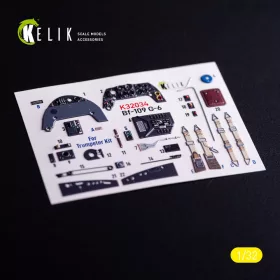   Kelik BF-109 G-6 - interior 3D decals for Trumpeter kit - 3D belsőtér-részletező matricakészlet