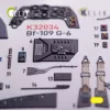 Kelik BF-109 G-6 - interior 3D decals for Trumpeter kit - 3D belsőtér-részletező matricakészlet