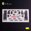 Kelik F-16CJ - interior 3D decals for Tamiya kit - 3D belsőtér-részletező matricakészlet