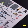 Kelik AV-8 Harrier - interior 3D decals for Trumpeter kit - 3D belsőtér-részletező matricakészlet