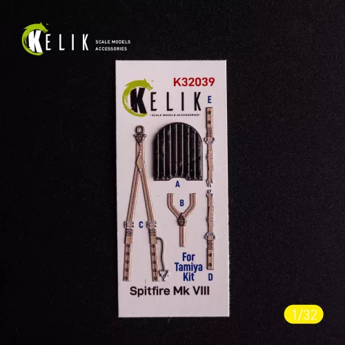 Kelik Spitfire Mk VIII - interior 3D decals for Tamiya kit - 3D belsőtér-részletező matricakészlet