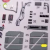 Kelik Spitfire Mk VIII - interior 3D decals for Tamiya kit - 3D belsőtér-részletező matricakészlet