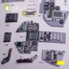 Kelik Tornado ECR - interior 3D decals for Italeri kit - 3D belsőtér-részletező matricakészlet