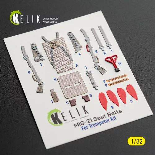 Kelik MiG-21 F-13 - interior 3D decals for Trumpeter kit - 3D belsőtér-részletező matricakészlet