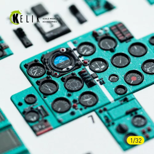 Kelik MiG-21 F-13 - interior 3D decals for Trumpeter kit - 3D belsőtér-részletező matricakészlet