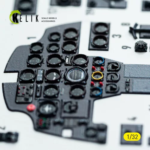 Kelik Bf-110D - interior 3D decals for Dragon/Hobby 2000 kit - 3D belsőtér-részletező matricakészlet, Dragon/Hobby 2000 makettekhez